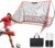 Soccer Rebounder, 2-in-1 Rebounder Soccer with Safety Backstop Net，for Solo Passing, Receiving & Trapping Practice，Soccer Rebounder Board for Kids & Adult，Includes Carry Bag,Stakes& Sandbags